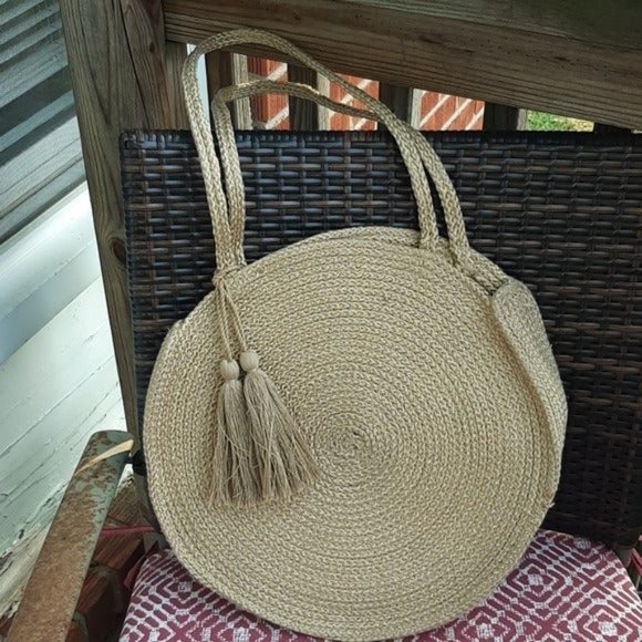 Magid Jute Round Shoulder Bag - Picture 1 of 5